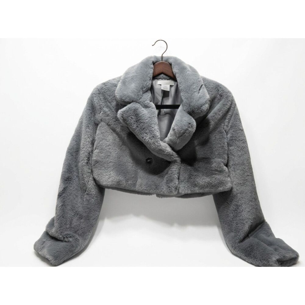 Song of Style by Aimee Song Women's Gray Bolero Short Jacket Lined XS